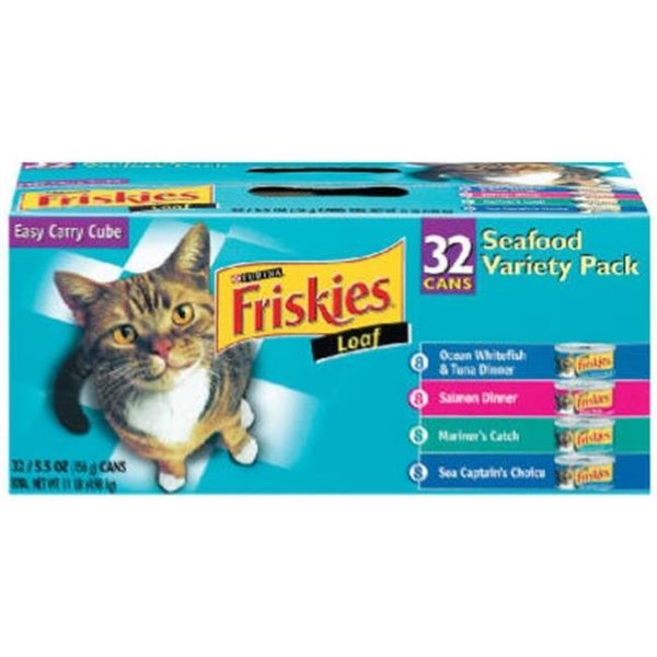 Friskies Friskies 45435 32 Count Seafood Variety Cat Food Pack 830424